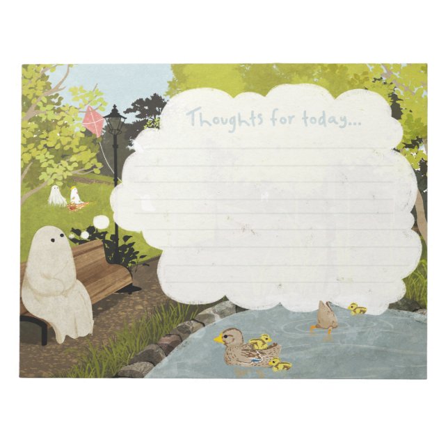 Bloco De Notas Fantasma giro - Pata de Pato no Verão (Frente)