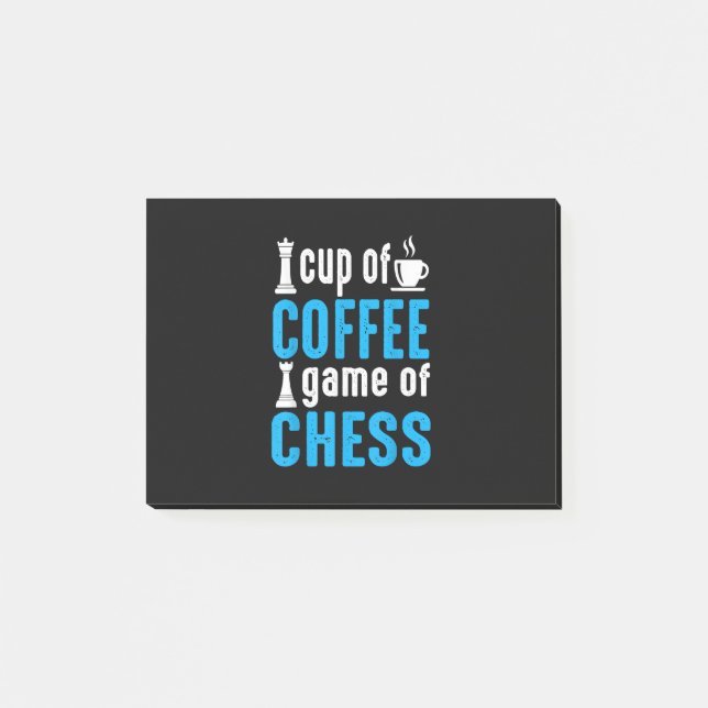 Bloco De Notas Fantástico Jogo De Conselho - Xícara De Café (Frente)
