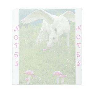 Bloco de Notas Fantástico Pegasus e Toadstools do