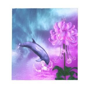 Bloco De Notas Fantasy Dolphin