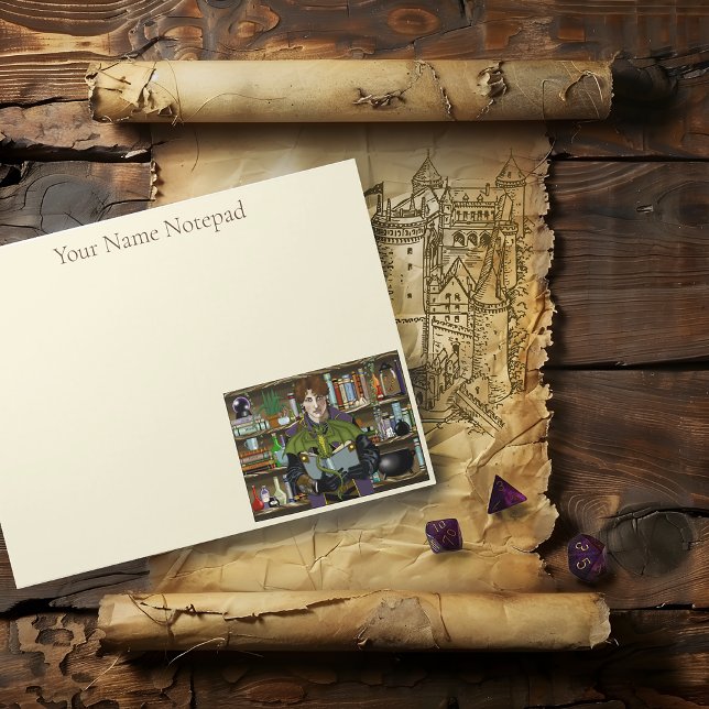 Bloco De Notas Fantasy Wizard Livros Poções de Dragões (Criador carregado)