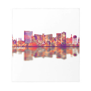 Bloco De Notas Fargo North Dakota Skyline