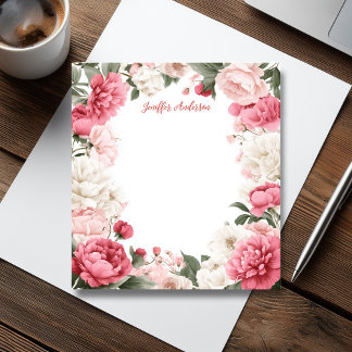 Bloco De Notas Farinhas Rosa Modernas