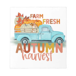 Bloco De Notas Farm Fresh Autumn Harvest Notepad