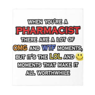 Bloco De Notas Farmacêutico engraçado... OMG WTF LOL