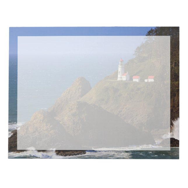 Bloco De Notas Faróis | Farol costeiro de Oregon (Frente)