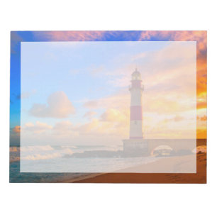 Bloco De Notas Faróis Farol de Itapuã Brasil