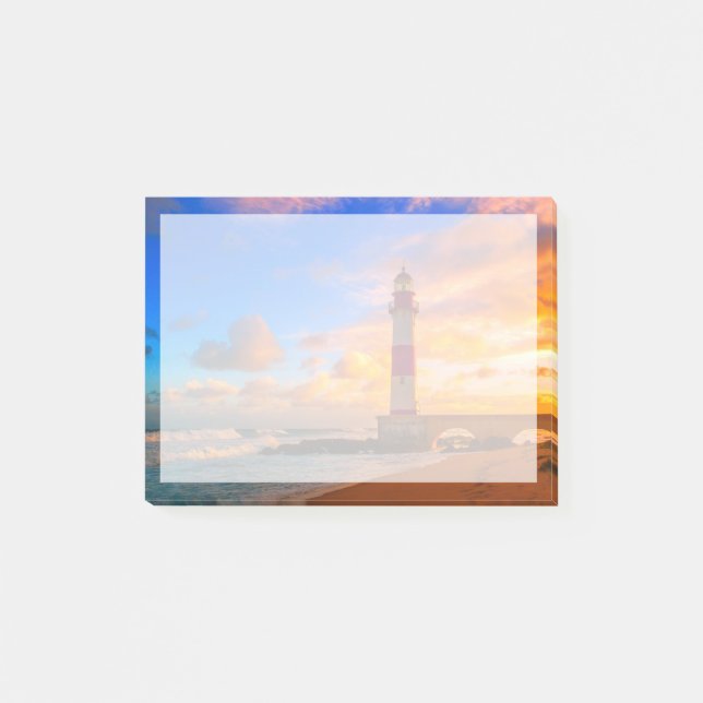 Bloco De Notas Faróis | Farol de Itapuã Brasil (Frente)