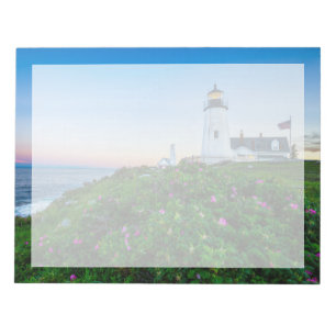 Bloco De Notas Faróis Ponto Lighthouse Bristol Maine