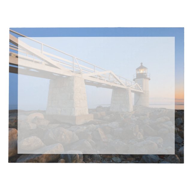 Bloco De Notas Faróis | Porta Clyde Maine Lighthouse (Frente)