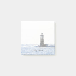 Bloco De Notas Farol Costeiro & Tema Náutico do Oceano Atlântico