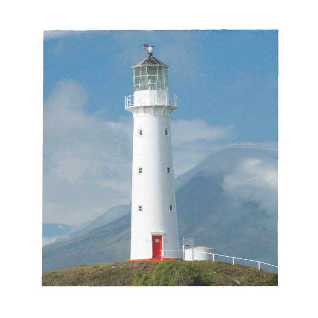 Bloco De Notas Farol de Cape Egmont e Mt Taranaki/Mt (Frente)