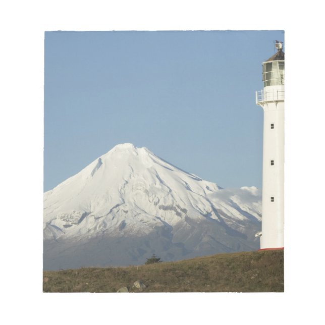 Bloco De Notas Farol de Cape Egmont e Mt Taranaki / Mt (Frente)