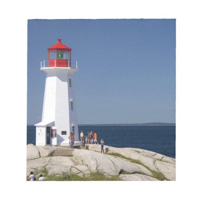 Bloco De Notas Farol em Peggy's Cove, Nova Scotia, Canadá. (Frente)