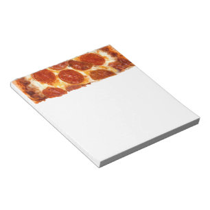 Bloco De Notas Fatia de pizza de pepperoni clássica da SlipperyJo