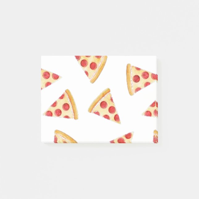 Bloco De Notas Fatia de Pizza em fundo transparente (Frente)