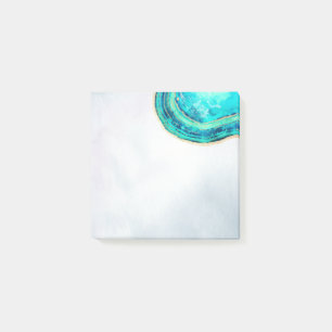 Bloco De Notas Fatia Elegante De Cheiro De Aquarela E Geodo Doura
