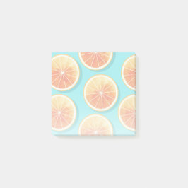 Bloco De Notas Fatias Laranja no Azul