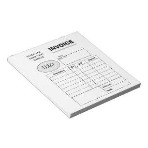 Bloco De Notas Fatura comercial personalizada profissional