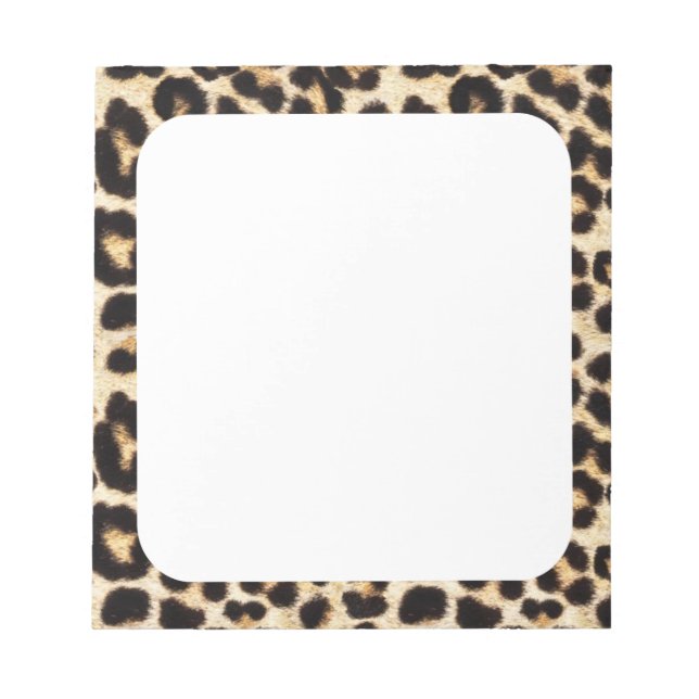 Bloco De Notas Faux Leopardo (Frente)