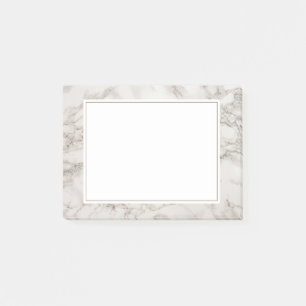 Bloco De Notas Faux Marble Alabaster Taupe Tan Modern