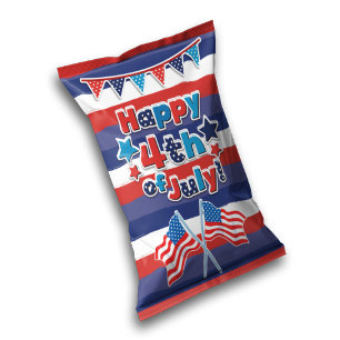 Bloco De Notas Favor do Festas de Chip Bag Wrappers em 4 de julho