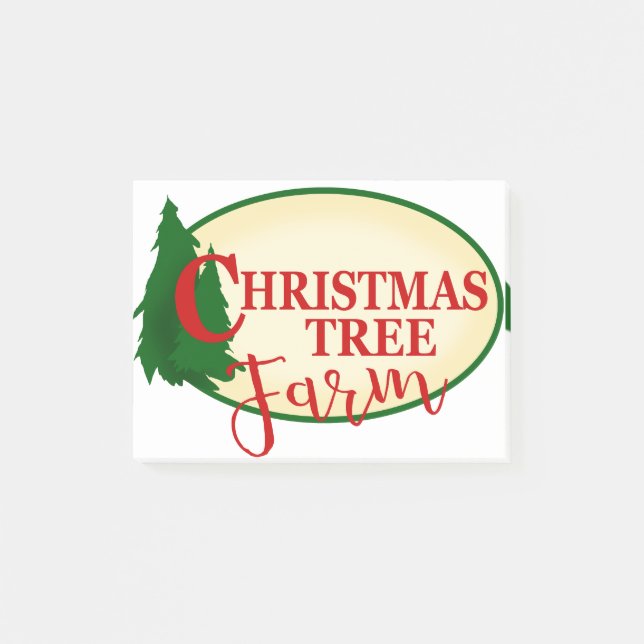 Bloco De Notas Fazenda de Árvore de Natal (Frente)