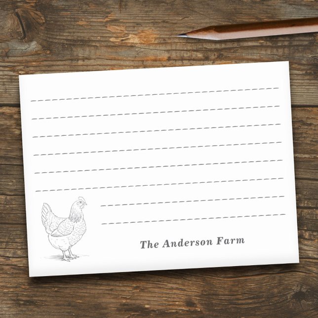 Bloco De Notas Fazenda Hen (Farm Hen Post-it Notes)