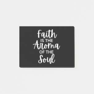 Bloco De Notas Fé É O Aroma Da Alma