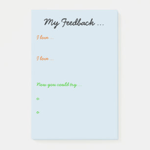 Bloco De Notas Feedback do professor ou do estudante