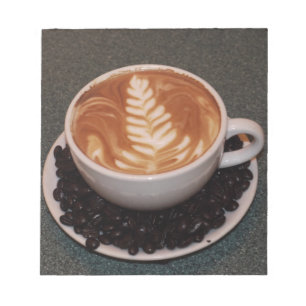 Bloco De Notas Feijões de café e arte latina