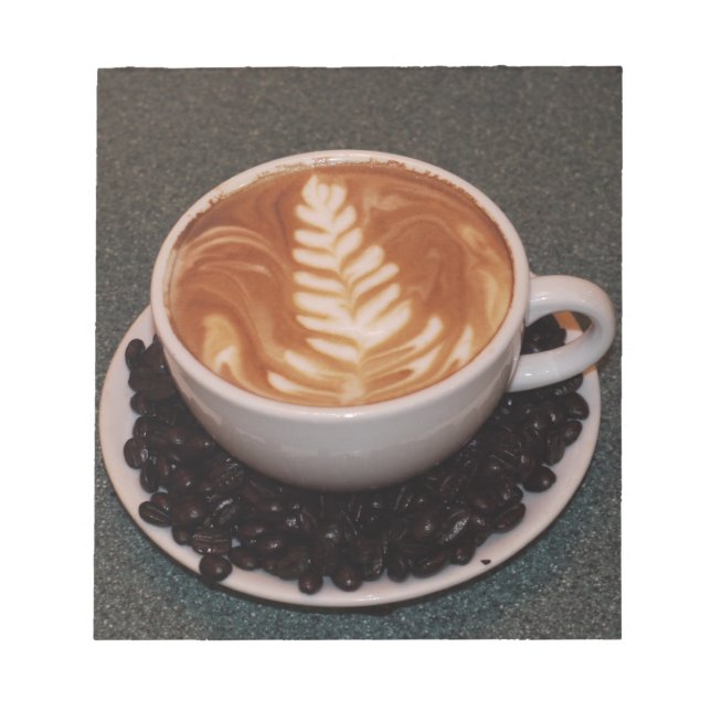 Bloco De Notas Feijões de café e de arte latina (Frente)