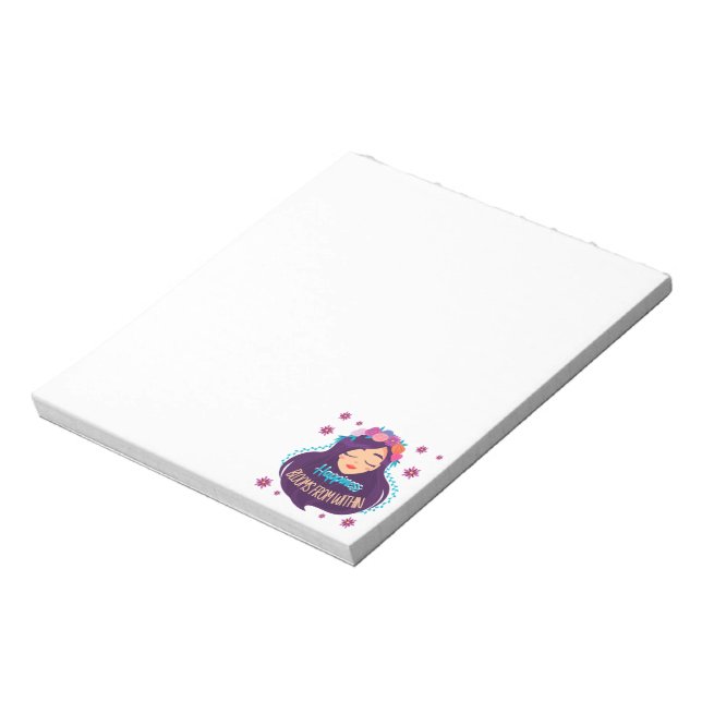 Bloco De Notas Felicidade Bloomia de Dentro (Invertido)