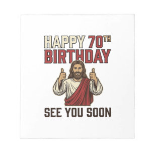 Bloco De Notas Feliz 70º Aniversário Vejo Você Em Breve Camisa Vi