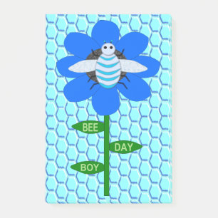 Bloco De Notas Feliz Abelha Azul Aniversário Bumblebee