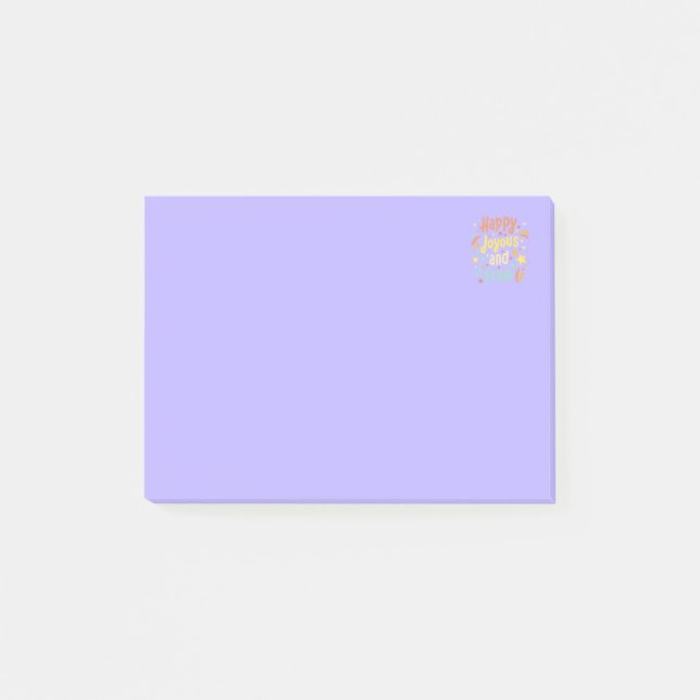 Bloco De Notas Feliz, alegre, livre, motivacional, inspiracional (Frente)