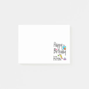 Bloco De Notas Feliz aniversário ao melhor papai do mundo