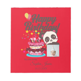 Bloco De Notas Feliz Aniversário, Meu Bebê - Foto Personalizada/ 
