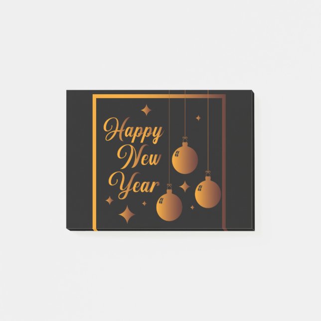 Bloco De Notas Feliz ano novo (Frente)