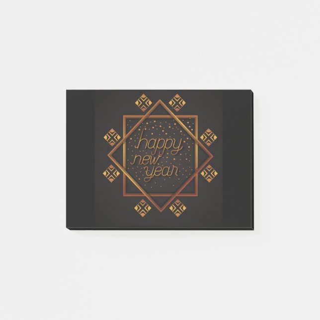 Bloco De Notas Feliz ano novo (Frente)