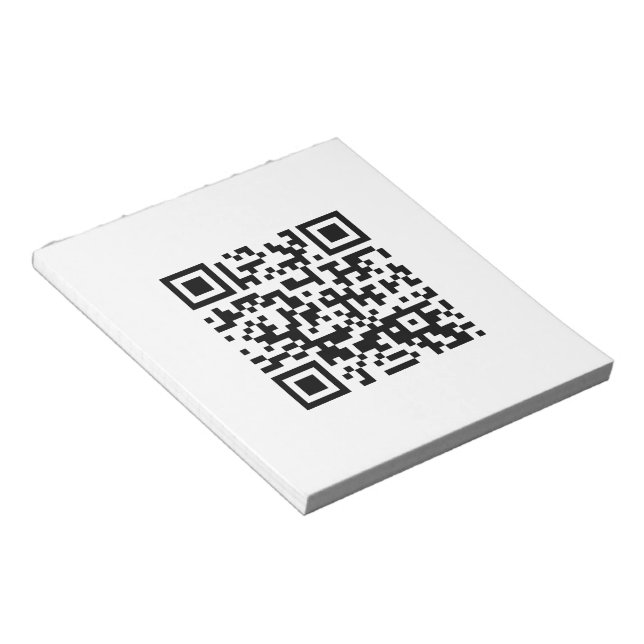 Bloco De Notas Feliz ano novo! — Código QR (Inclinado)