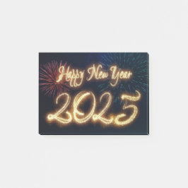 Bloco De Notas Feliz ano novo de fogos de artifício espumantes 20