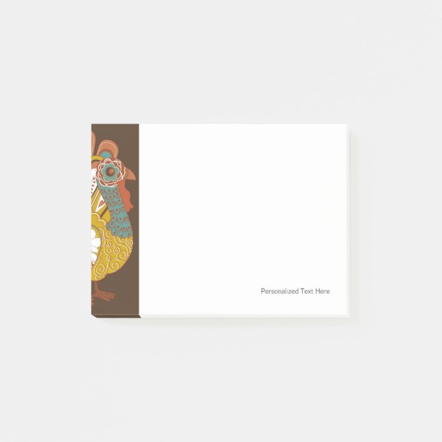 Bloco De Notas Feliz Cartão de Ação de Graças Belo (Frente)