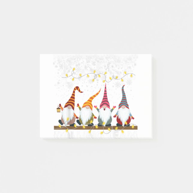 Bloco De Notas feliz de Natal do time rolante do fazer esquerdo (Frente)