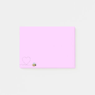 Bloco De Notas Feliz desenho animado positivo rosa postado