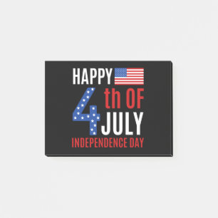 Bloco De Notas Feliz Dia 4 De Julho Da Independência