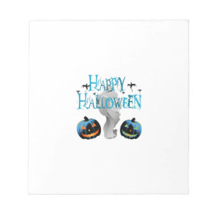 Bloco De Notas Feliz Dia das Bruxas Fantasma -Festa de Halloween