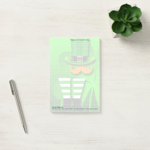 Bloco De Notas Feliz Dia de São Patrício Leprechaun Corporate NP
