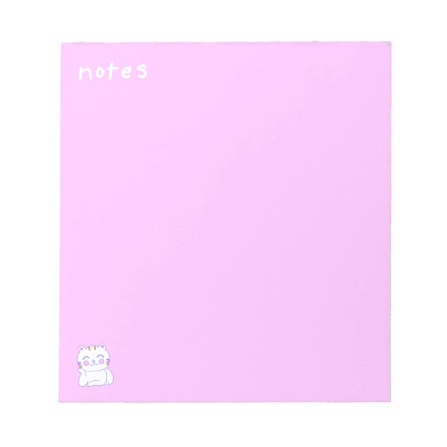 Bloco de Notas Feliz Gato 14cm x 15cm - 40 páginas (Frente)