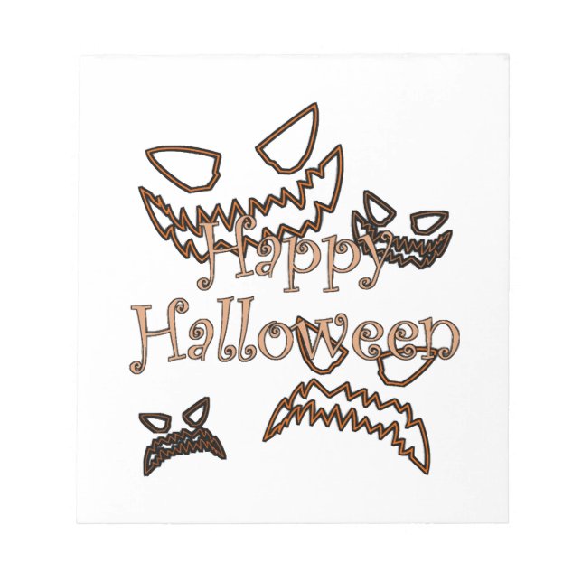 Bloco De Notas Feliz Halloween (Frente)